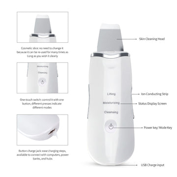 Ultrasonic Skin Scrubber Exfoliater